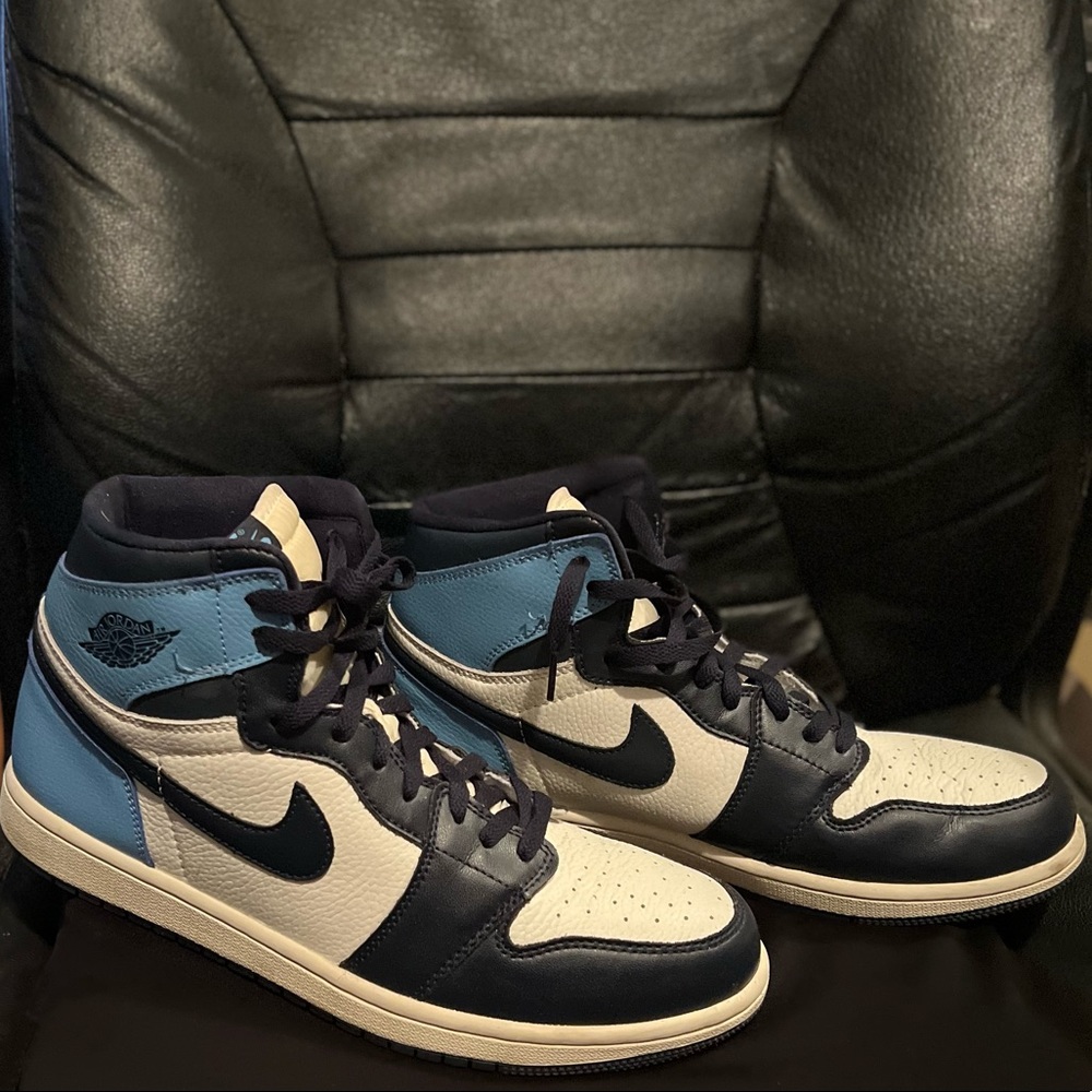 Jordan 1 North Carolina Blue with Black Size 12 Condition 8.6/ 10